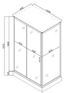Mixxus HARD SCT01 Душевая кабина 100x90, хром (MI6909)