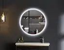 Дзеркало Mixxus PLAIN MC10-80 з Led Touch, Anti-fog, димером, регулятором яскравості, годинником (M (MI6932)