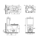 Бачок до унітазу-компакту Mixxus Premium Bevel-0402-R Tank 670х390х880 зі зливною арматурою (MI8327