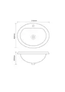 Mixxus Premium TOPPER-1602 Раковина врезная, белая (MP6572)