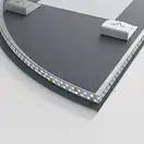Дзеркало Mixxus Premium TOPPER MS02-75x100 з Led Touch, Anti-fog, димером (3-6,5kK) (MP6634)