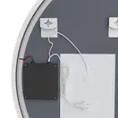 Дзеркало Mixxus Premium TOPPER MS03-60x120 з Led Touch, Anti-fog, димером (3-6,5kK) (MP6635)