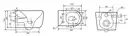 Mixxus Premium TOPPER-0303-R Унитаз подвесной, серый (MP6657)