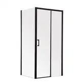 Душова кабіна без піддону Mixxus Premium DIVERSE SC03-120x80x195-TR Black прозоре скло 6мм (MI6868)