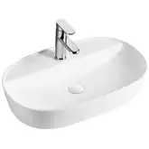 Раковина накладная Mixxus Premium ELLIPSE-0204, белая (MP6679)