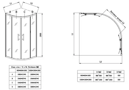 KOER SR SC04 Душевая кабина 100x100, прозрачное стекло, хром (KR5361) KOER SR SC04 Душевая кабина 100x100, прозрачное стекло, хром (KR5361)
