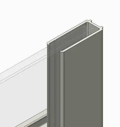 Koer SR SD01 Дверь в нишу, прозрачное стекло, хром (KR5380) Koer SR SD01 Дверь в нишу, прозрачное стекло, хром (KR5380)