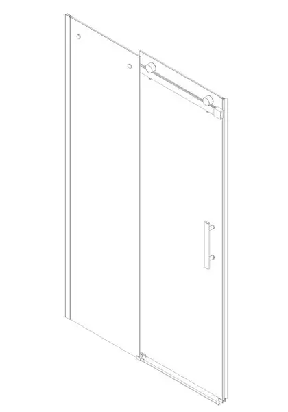 Koer SR SD01 Дверь в нишу, прозрачное стекло, хром (KR5380) Koer SR SD01 Дверь в нишу, прозрачное стекло, хром (KR5380)