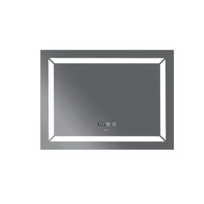 Дзеркало Mixxus LIGHT MR01-80x60 з Led Touch, Anti-fog, димером, регулятором яскравості, годинником (MI5998)