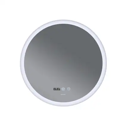 Дзеркало Mixxus PLAIN MC10-80 з Led Touch, Anti-fog, димером, регулятором яскравості, годинником (M (MI6932)