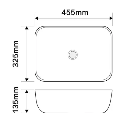 MIXXUS PREMIUM DIVERSE-0112 Раковина накладная, черный мрамор (MP6541)