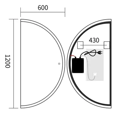 Дзеркало Mixxus Premium TOPPER MS03-60x120 з Led Touch, Anti-fog, димером (3-6,5kK) (MP6635) Дзеркало Mixxus Premium TOPPER MS03-60x120 з Led Touch, Anti-fog, димером (3-6,5kK) (MP6635)