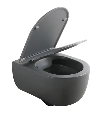 Mixxus Premium TOPPER-0303-R Унитаз подвесной, серый (MP6657)