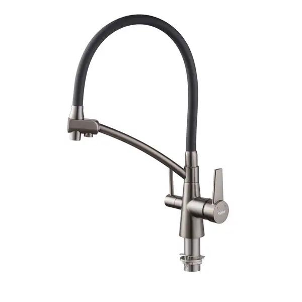 KOER KB-72003-07 Смеситель для кухни, черный/хром (KR3377) KOER KB-72003-07 Смеситель для кухни, черный/хром (KR3377)