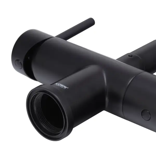 KOER KB-72002-05 Смеситель для кухни, черный/хром (KR3384)