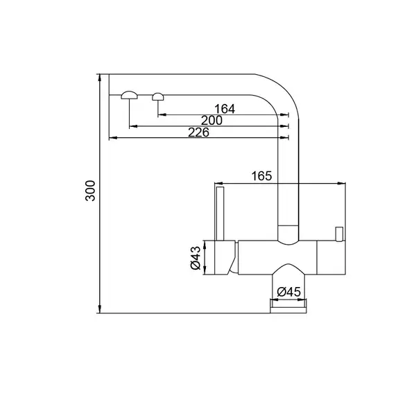 KOER KB-72001-01 Змішувач для кухні з фільтром, хром (KR3391) KOER KB-72001-01 Змішувач для кухні з фільтром, хром (KR3391)