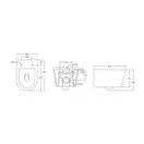 Mixxus BEVEL-0302-T3 Унитаз подвесной, белый (MI6705)