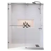 KOER SR SD06 Дверь в нишу, прозрачное стекло, хром (KR5367)