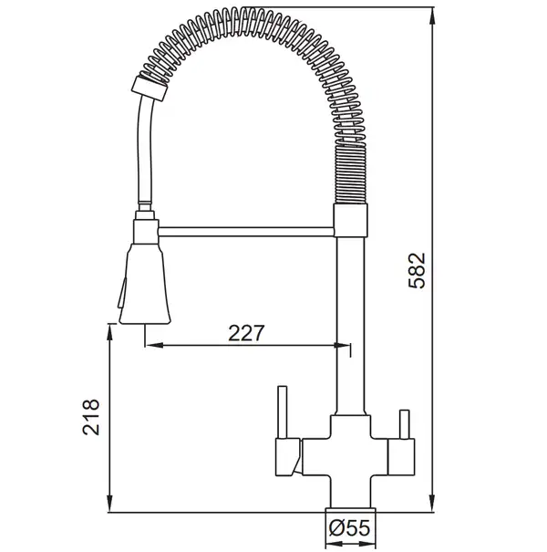 KOER KB-72025-01 Змішувач для кухні з питною водою (KR5014) KOER KB-72025-01 Змішувач для кухні з питною водою (KR5014)