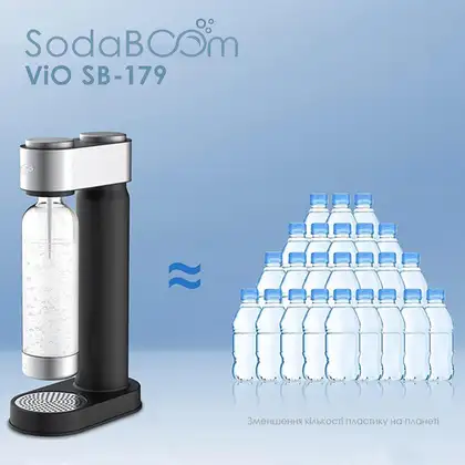 Апарат для газування води ViO SodaBoom SB-179 (2427) Апарат для газування води ViO SodaBoom SB-179 (2427)