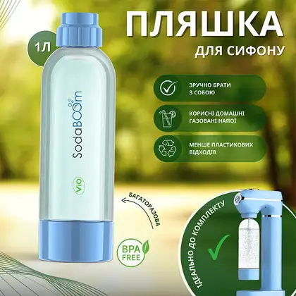Багаторазова пляшка ViO SodaBoom SD-7006 bluemarine (2481) Багаторазова пляшка ViO SodaBoom SD-7006 bluemarine (2481)
