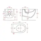 ARTCERAM Подвесное биде ArtCeram File 2.2 (цвет - черный матовый) (FLB001 17;30) фото 2 Aquada.com.ua