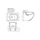 ARTCERAM Биде напольное ArtCeram Hi-Line белый глянец (HIB002 01; 00) фото 5 Aquada.com.ua