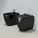 Биде напольное Catalano Sfera, чёрный глянцевый (1BIC52NE) фото 2 Aquada.com.ua