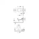 Биде подвесное Duravit Happy D.2 54х36,5 см, цвет белый (2258150000) фото 4 Aquada.com.ua