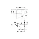 Биде напольное Duravit DuraStyle 63х37 см, цвет белый (удлиненное) (2283100000) фото 5 Aquada.com.ua
