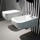Биде подвесное Flaminia Como 52,5х36 см (СМ218) фото 4 Aquada.com.ua
