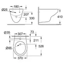 Біде підвісне Grohe Bau Ceramic, альпийский белый (39433000)