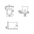 Биде напольное Jika Pure 56х36,5 см (H8324230003021) фото 3 Aquada.com.ua