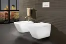 Биде подвесное Villeroy & Boch Finion 56х37,5 см (ярко-белый ceramicplus) (446500R1) фото 2 Aquada.com.ua