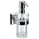 Дозатор для жидкого мыла Emco S800, хром/стекло прозрачное (002-1367) фото 1 Aquada.com.ua