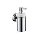 Дозатор жидкого мыла Hansgrohe Logis Classic (цвет - хром, керамика белая), емкость 125 мл (41614000) фото 1 Aquada.com.ua