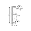 Душевой гарнитур Grohe New Tempesta 100 (цвет - хром) (27598000) фото 4 Aquada.com.ua