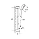 Душовий гарнітур зі штангою, 1 режим струменю Grohe New Tempesta Classic (27853001)
