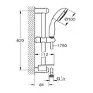 GROHE Душовий гарнітур, 3 види струменів New Tempesta 100  (27927001)