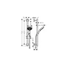 Душевой гарнитур Hansgrohe Raindance Select S 120 / Unica Comfort (цвет - хром) (26320000) фото 2 Aquada.com.ua