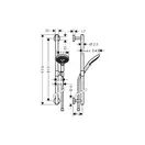 Душевой гарнитур Hansgrohe Raindance Select S 120 / Unica Comfort (цвет - хром/белый) (26322400) фото 2 Aquada.com.ua