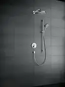 Душевой гарнитур Hansgrohe Raindance Select S 120 EcoSmart 9 л / мин / Unica Comfort 0,90 м (цвет - хром) (26323000) фото 2 Aquada.com.ua