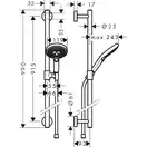 Hansgrohe Raindance Select S 120 Душевой набор 3jet, хром (26323000)