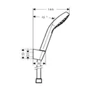 Hansgrohe Croma Select E Душовий набір, білий/хром (26412400)