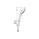 Hansgrohe Croma Select S 1jet, душовий гарнітур, хром/білий (26424400)