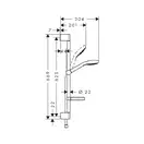 HANSGROHE Croma Select S Vario Душевой набор 0,65м белый хром (26566400) фото 2 Aquada.com.ua