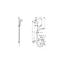 Душевой гарнитур Hansgrohe Croma Select S Vario со штангой 90 см (цвет - хром/белый) (26572400) фото 2 Aquada.com.ua