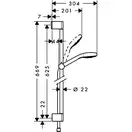Hansgrohe Croma Select E Multi Душовий набір, білий/хром (26580400)