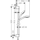 Душовий набір Hansgrohe Croma Select E Multi 900, білий / хром (26590400)