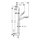 Hansgrohe Croma Select E Vario Душовий набір, хром (26592400)